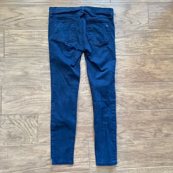 Rag & Bone Jean Legging Women's Size 28 Navy Sateen Skinny Jeans - Picture 2 of 9